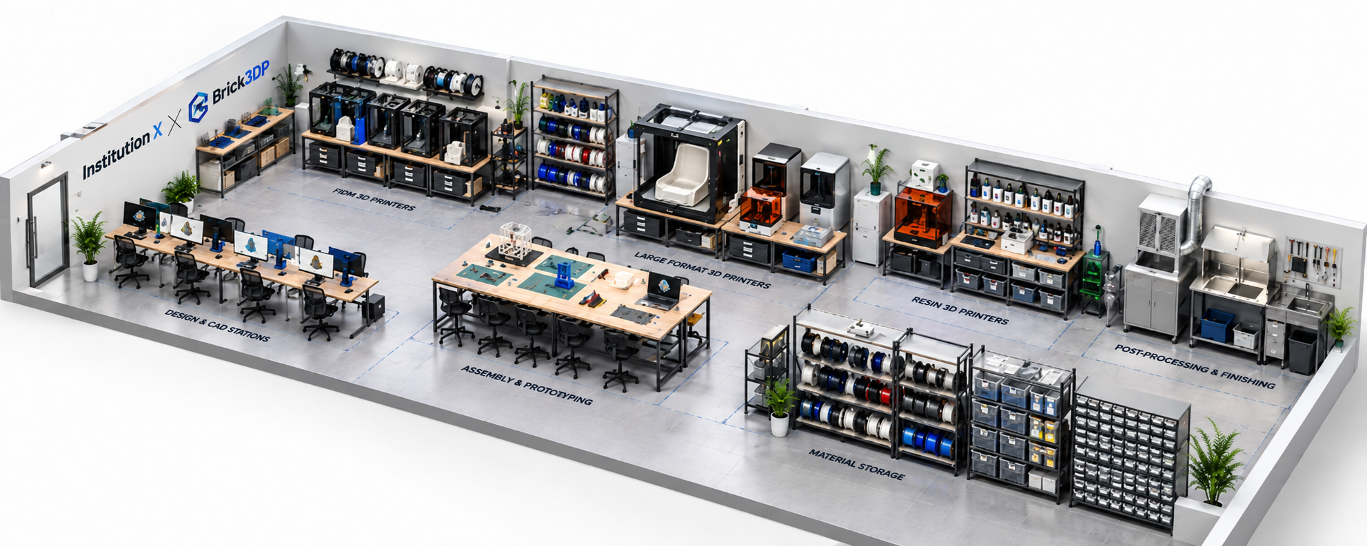 3D Printing Lab Concept via Lab Collab by Brick3DP